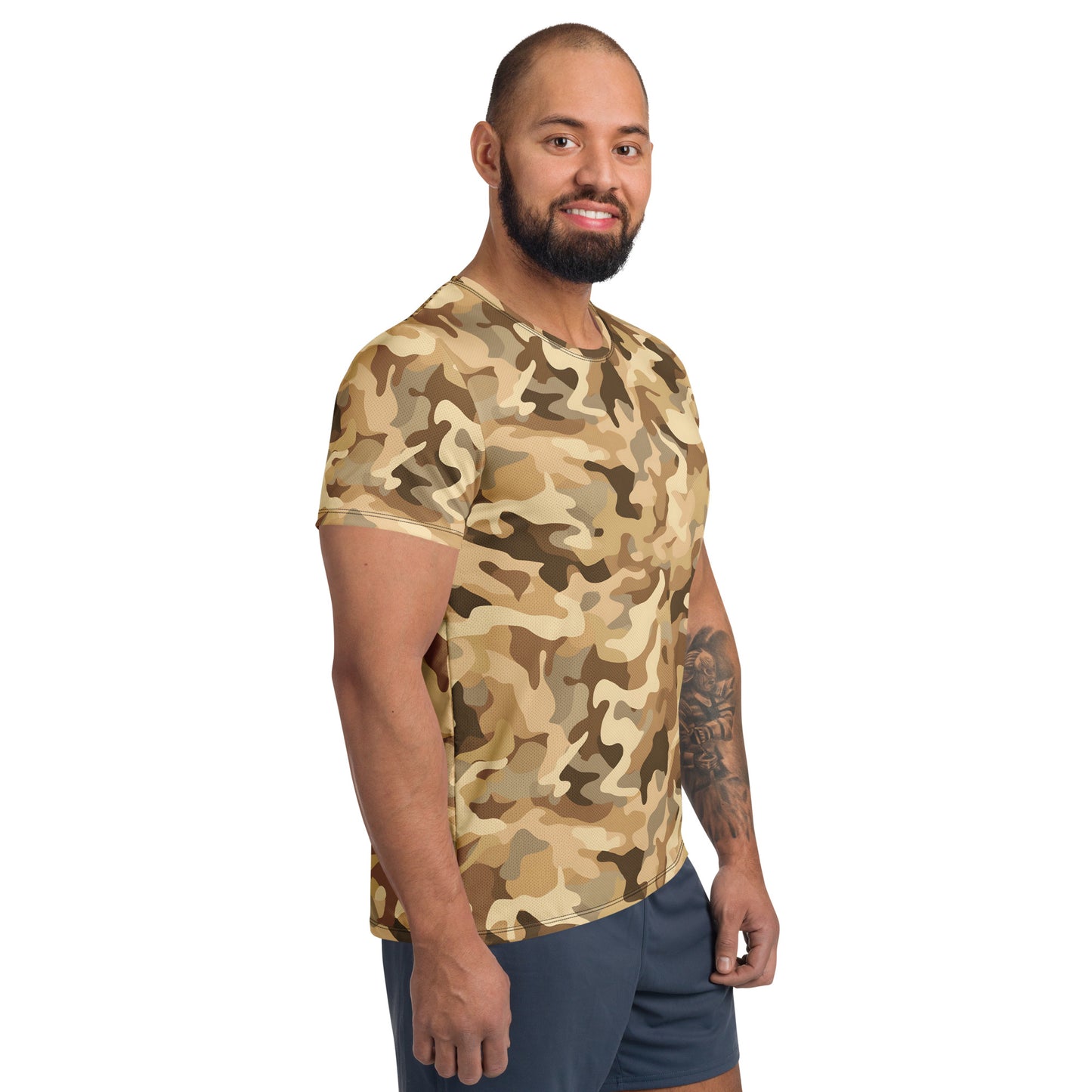 Brown Camouflage v2 Sport-T-Shirt für Herren Sport T-Shirt JLR Design