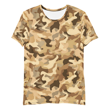 Brown Camouflage v2 Sport-T-Shirt für Herren Sport T-Shirt JLR Design