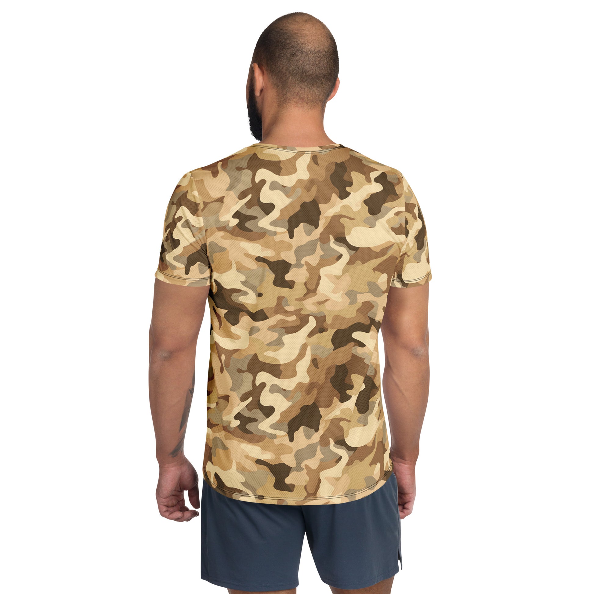 Brown Camouflage v2 Sport-T-Shirt für Herren Sport T-Shirt JLR Design