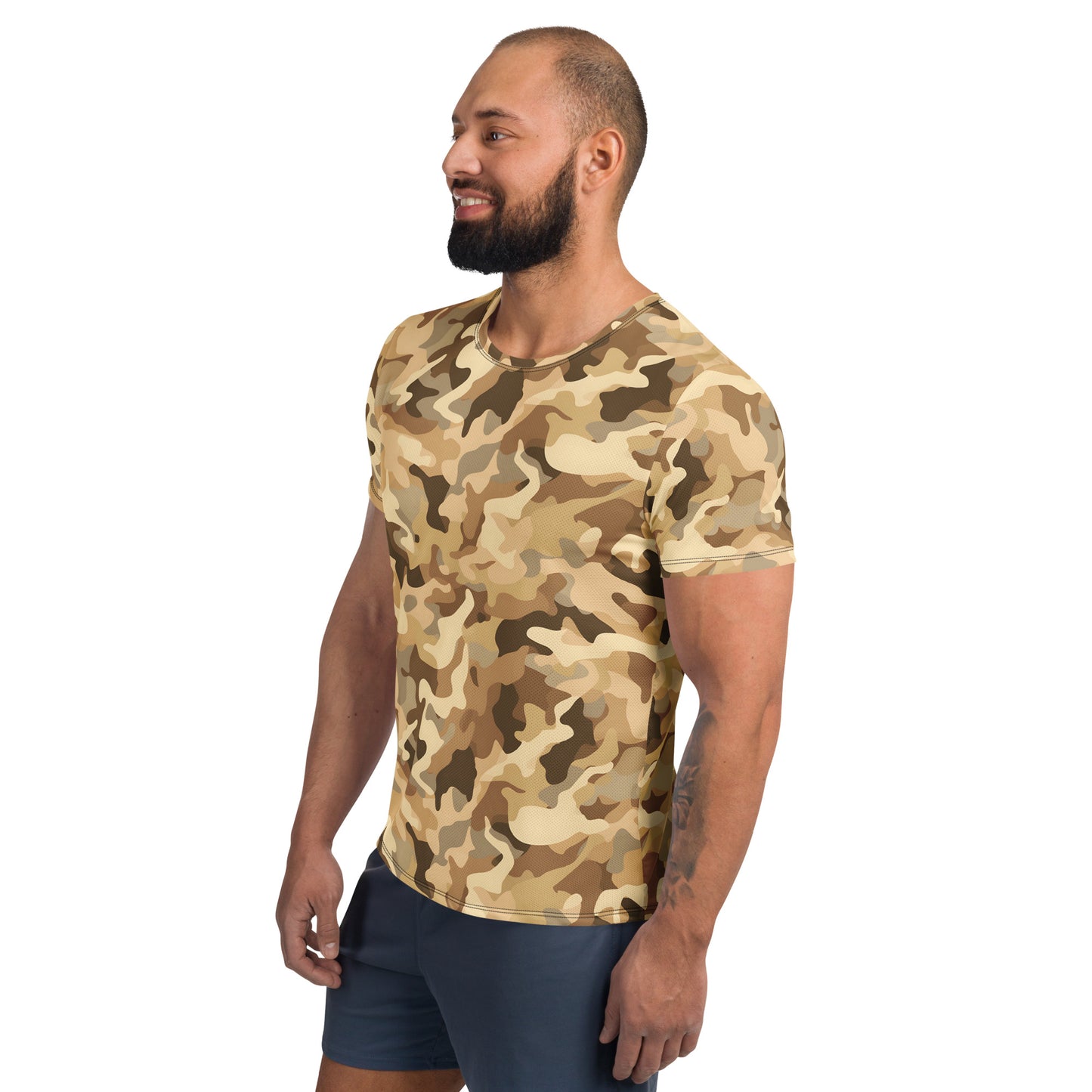 Brown Camouflage v2 Sport-T-Shirt für Herren Sport T-Shirt JLR Design