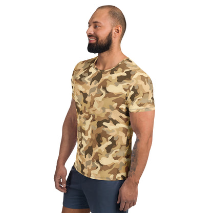 Brown Camouflage v2 Sport-T-Shirt für Herren Sport T-Shirt JLR Design