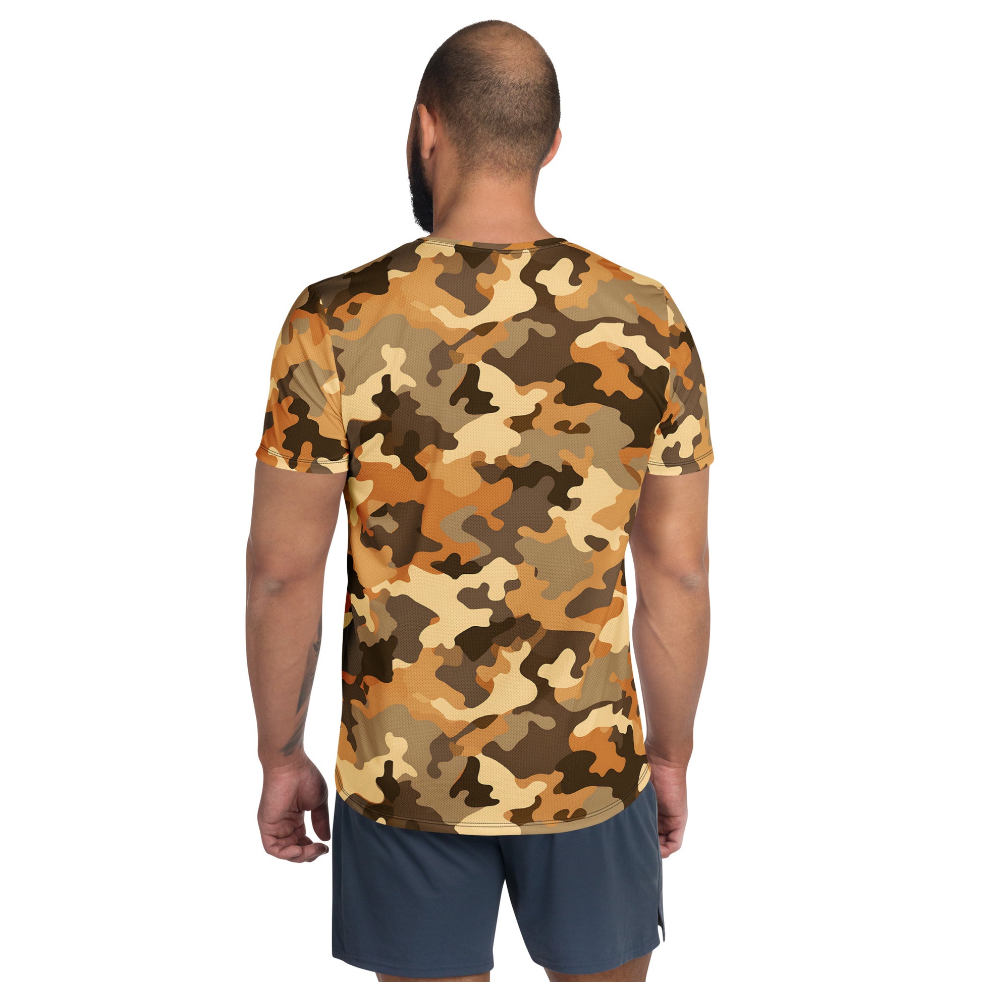 Brown Camouflage v3 Sport-T-Shirt für Herren Sport T-Shirt JLR Design