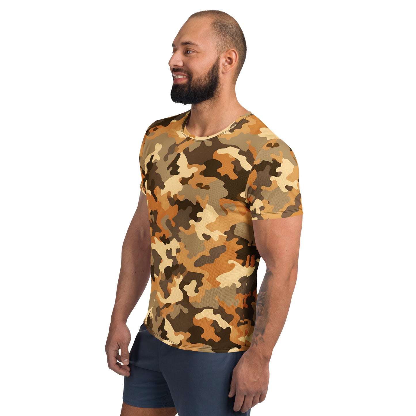 Brown Camouflage v3 Sport-T-Shirt für Herren Sport T-Shirt JLR Design