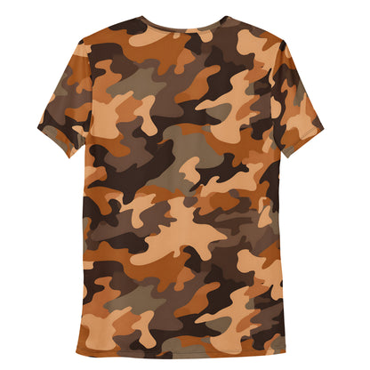 Brown Camouflage v4 Sport-T-Shirt für Herren Sport T-Shirt JLR Design