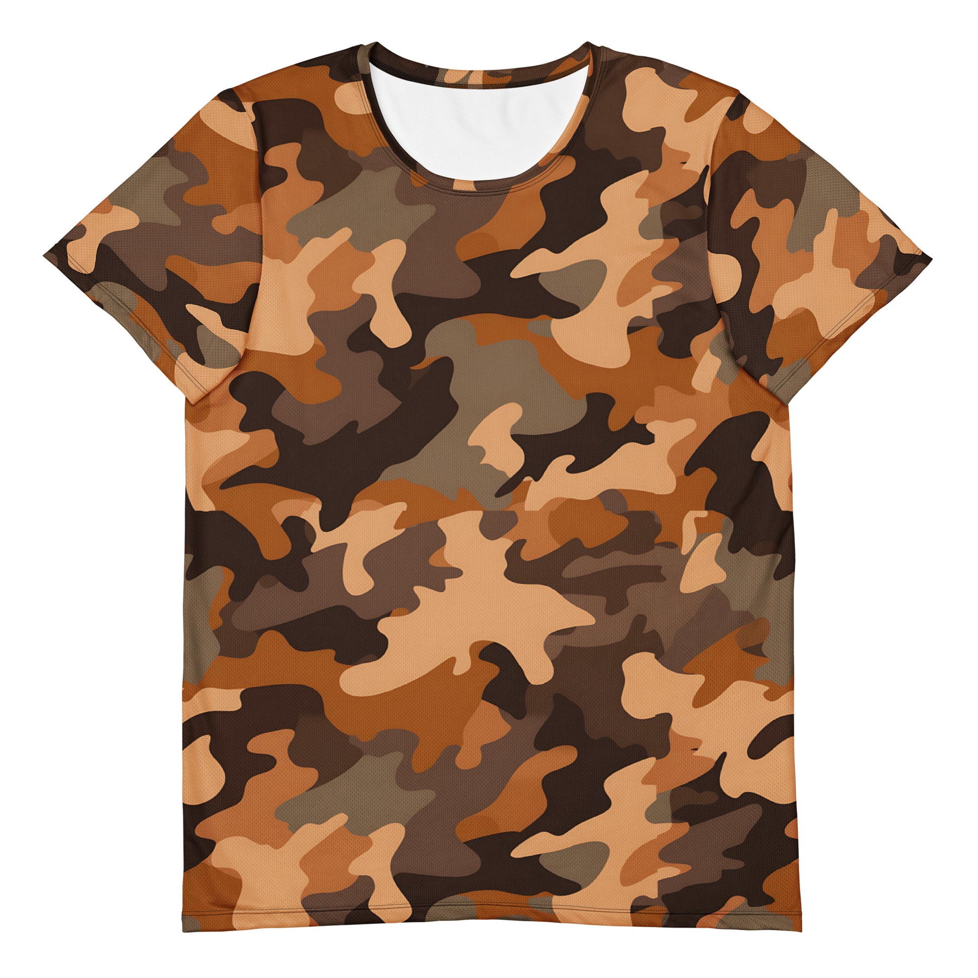 Brown Camouflage v4 Sport-T-Shirt für Herren Sport T-Shirt JLR Design