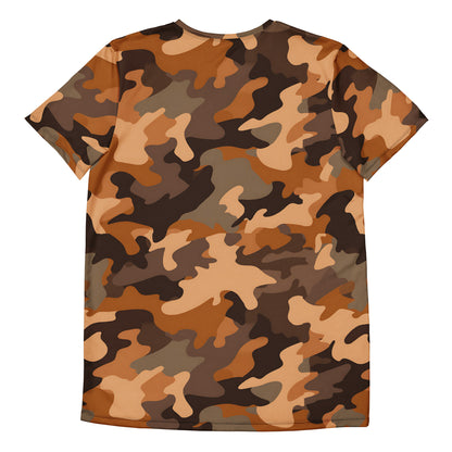 Brown Camouflage v4 Sport-T-Shirt für Herren Sport T-Shirt JLR Design