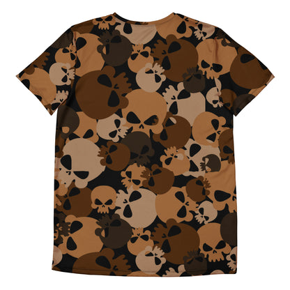Brown Skull Sport-T-Shirt für Herren Sport T-Shirt JLR Design