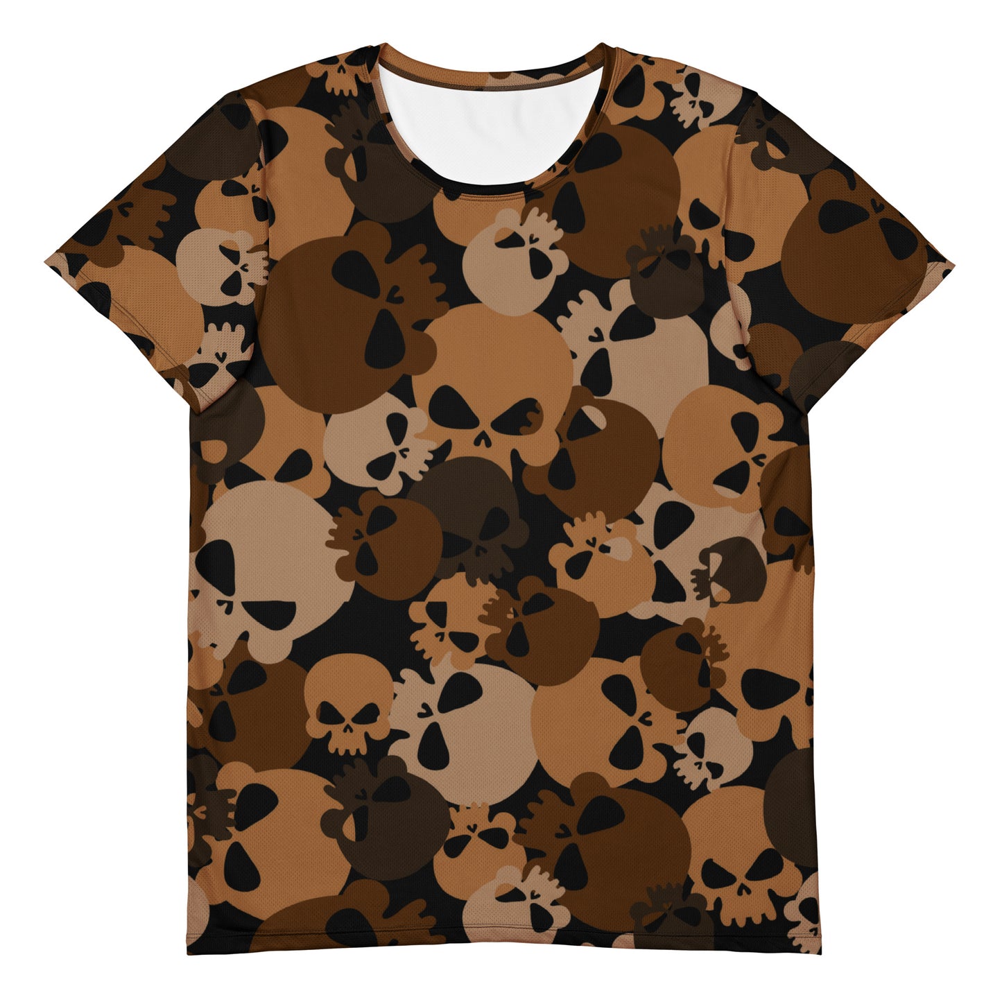 Brown Skull Sport-T-Shirt für Herren Sport T-Shirt JLR Design