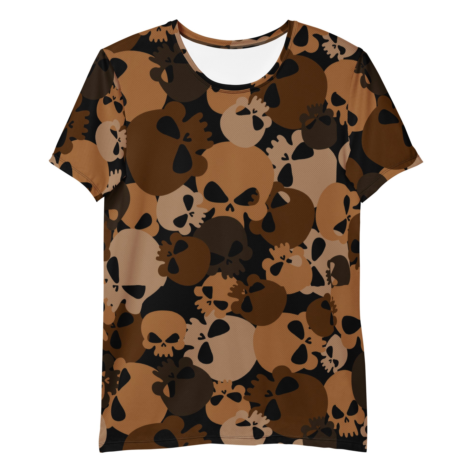 Brown Skull Sport-T-Shirt für Herren Sport T-Shirt JLR Design