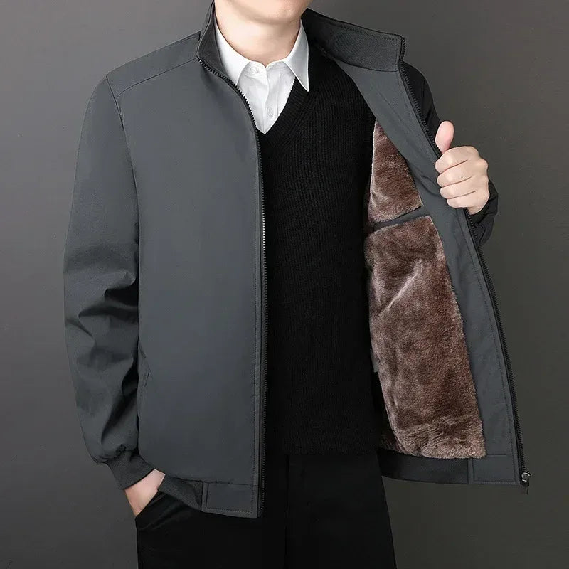 robuster-herren-jacke-mit-weichem-futter-und-stehkragen-jacke-jlr-design-21 - JLR Design