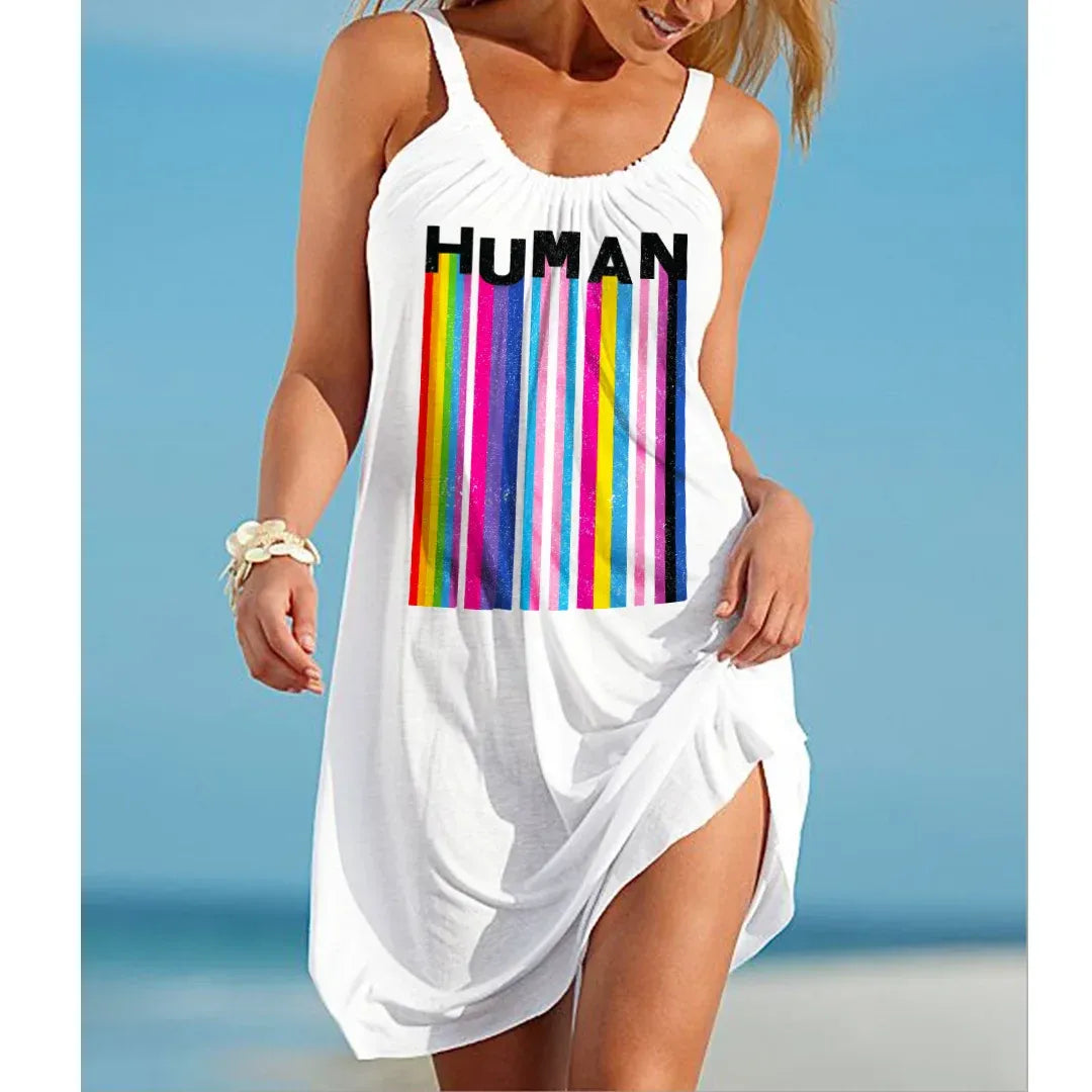 buntes-rainbow-midi-sommerkleid-kleid-jlr-design-64012 - JLR Design