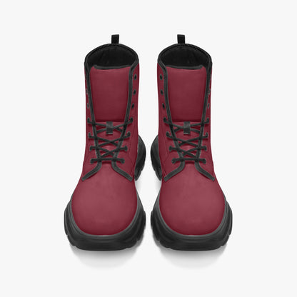 Burgund Leather Chunky Boots Boots JLR Design