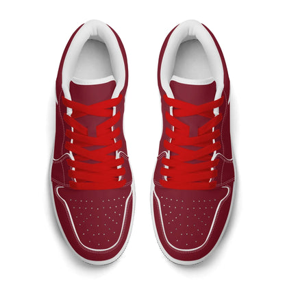 burgund-low-top-leder-sneaker-fur-damen-sneaker-jlr-design-22450 - JLR Design