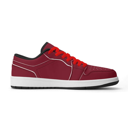 burgund-low-top-leder-sneaker-fur-herren-sneaker-jlr-design-68561 - JLR Design