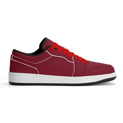 burgund-low-top-leder-sneaker-fur-herren-sneaker-jlr-design-31980 - JLR Design