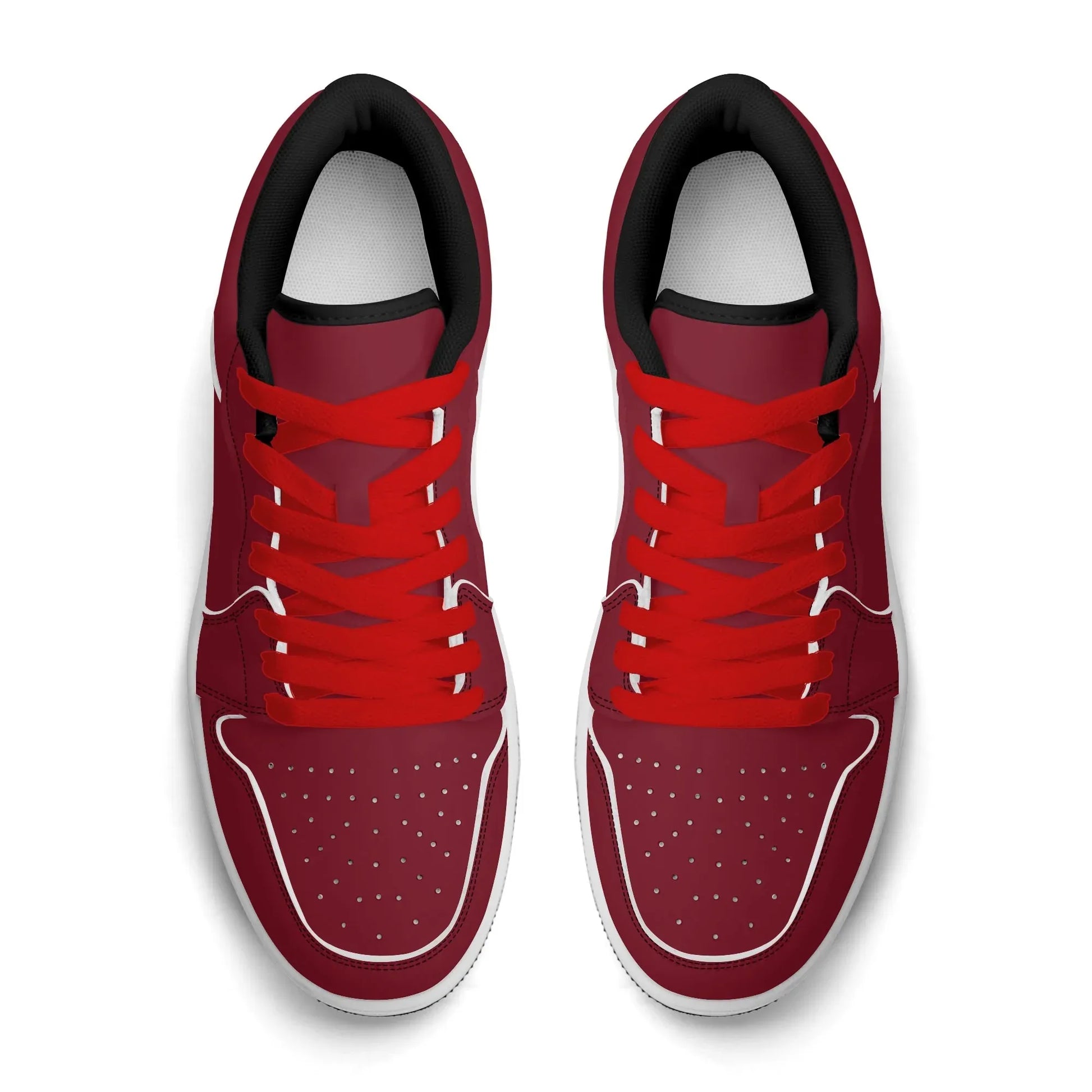burgund-low-top-leder-sneaker-fur-herren-sneaker-jlr-design-94426 - JLR Design