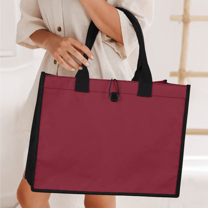 Burgunde Canvas Shopper Tasche Einkaufstasche JLR Design