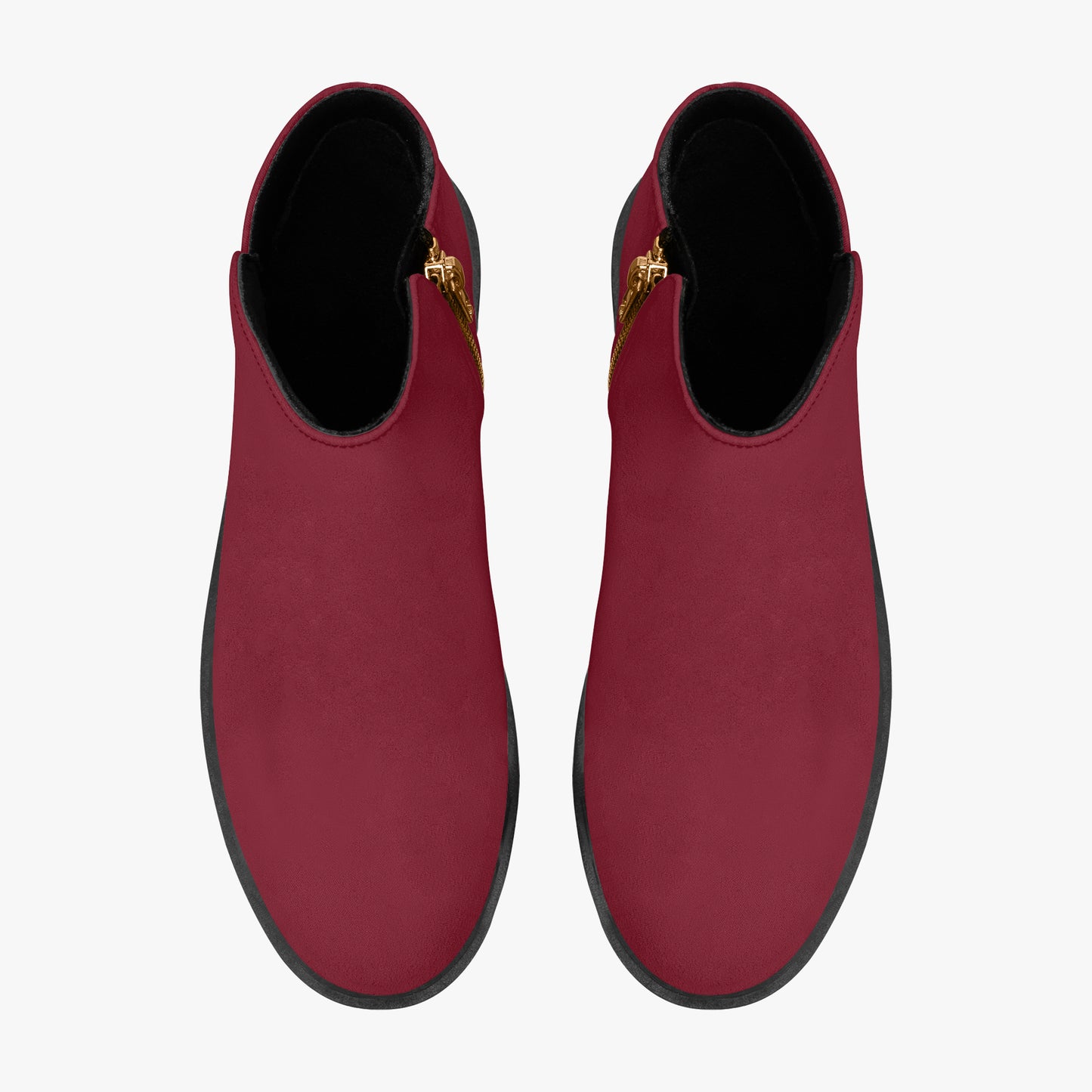 Burgunde elegante Reißverschluss-Stiefeletten Stiefeletten JLR Design