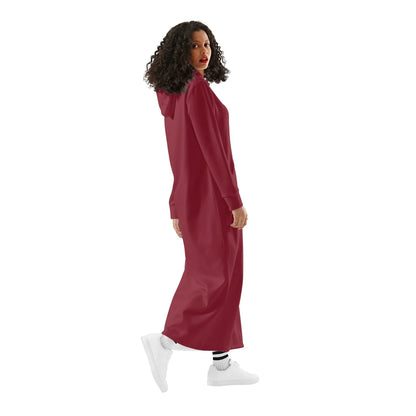 burgundes-bequemes-leichtes-hoodie-kleid-hoodiekleid-jlr-design-78597 - JLR Design