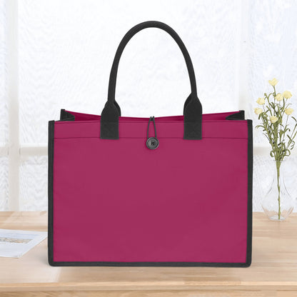 Burgundy Canvas Shopper Tasche Einkaufstasche JLR Design