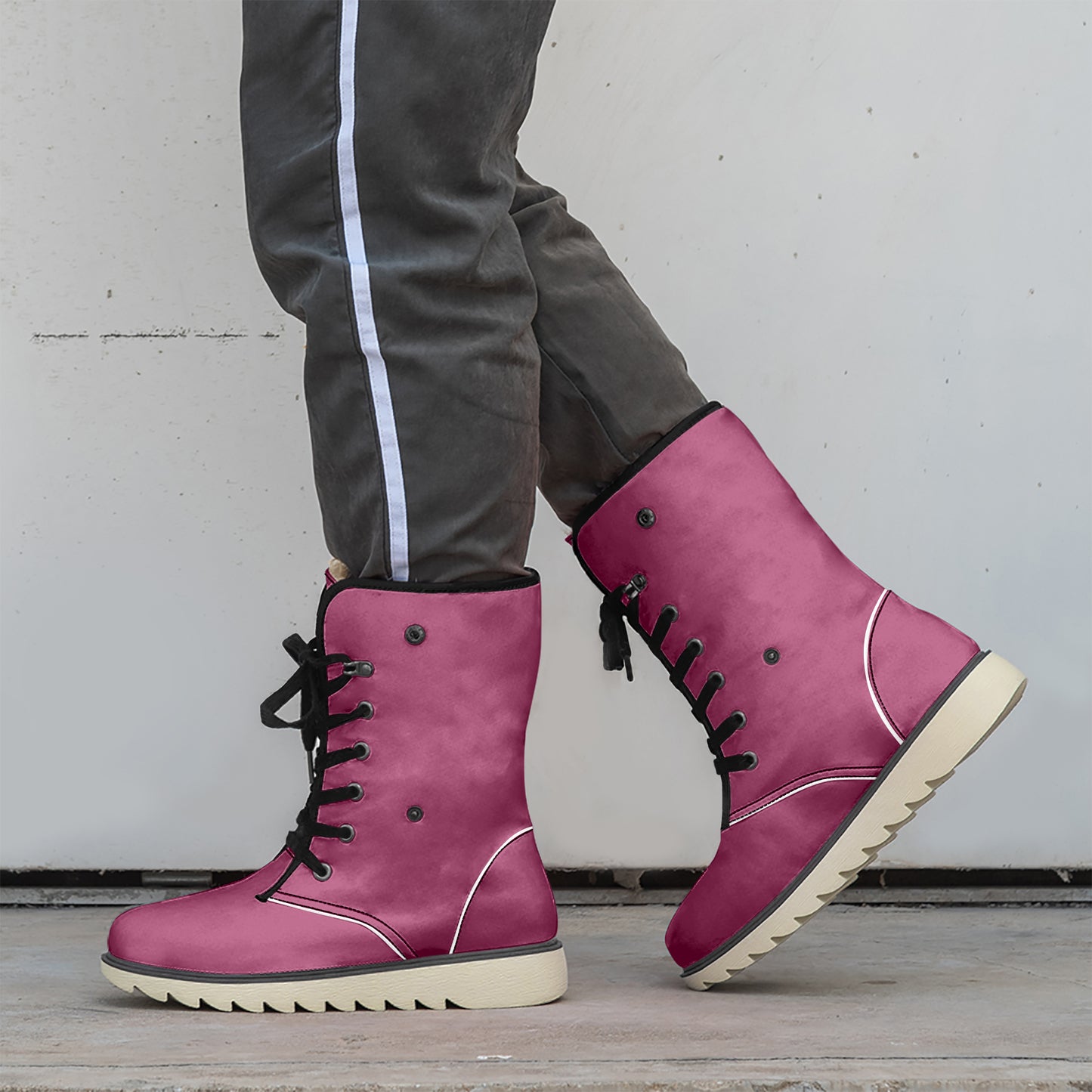 Burgundy Chic Boots mit Plüschfutter Boots JLR Design