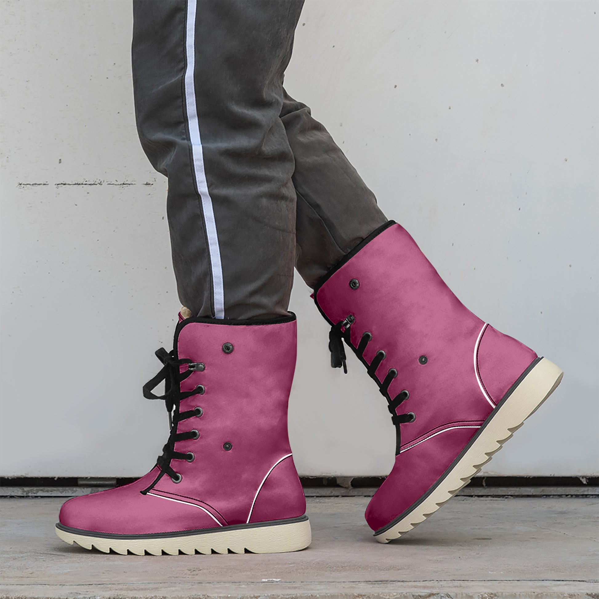 Burgundy Chic Boots mit Plüschfutter Boots JLR Design
