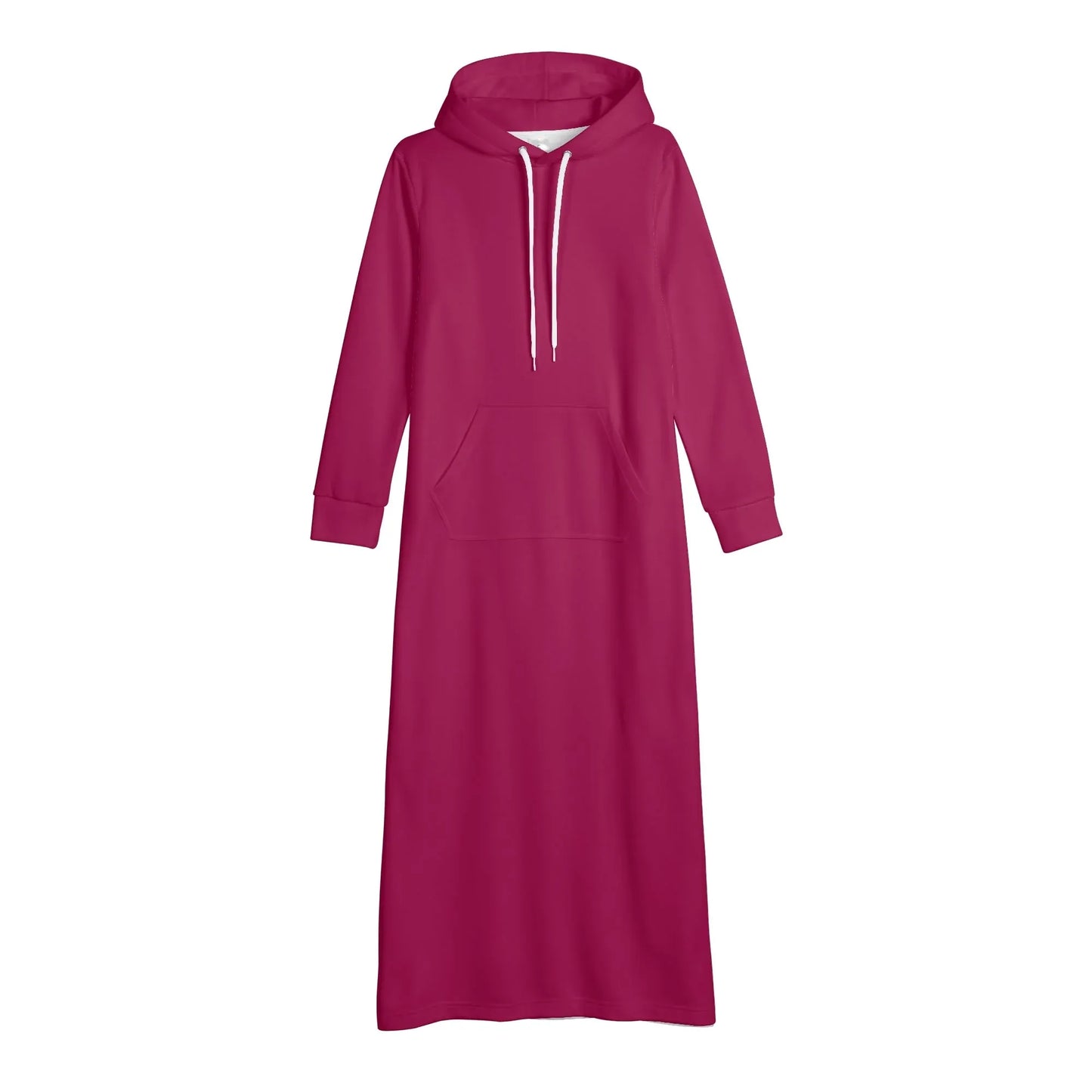 burgundy-bequemes-leichtes-hoodie-kleid-hoodiekleid-jlr-design-55072 - JLR Design