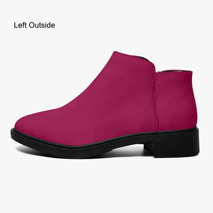 Burgundy elegante Reißverschluss-Stiefeletten Stiefeletten JLR Design