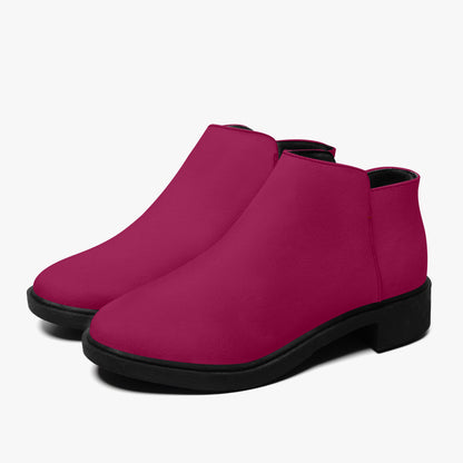 Burgundy elegante Reißverschluss-Stiefeletten Stiefeletten JLR Design
