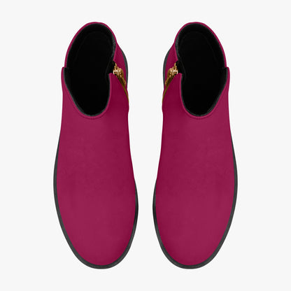 Burgundy elegante Reißverschluss-Stiefeletten Stiefeletten JLR Design