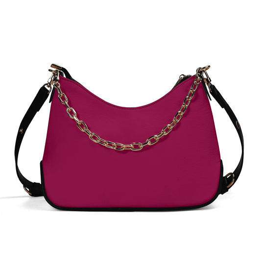 Burgundy elegante Umhängetasche mit Kette Umhängetasche JLR Design