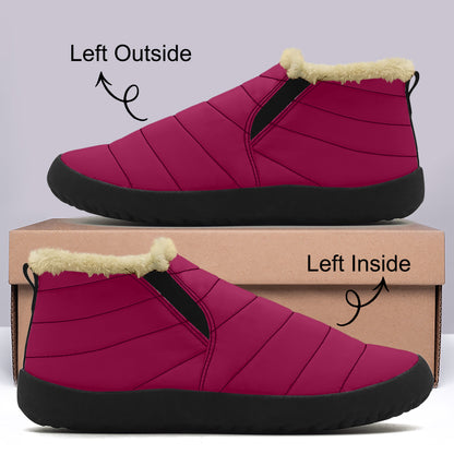 Burgundy Faux Fur Slipper Slipper JLR Design