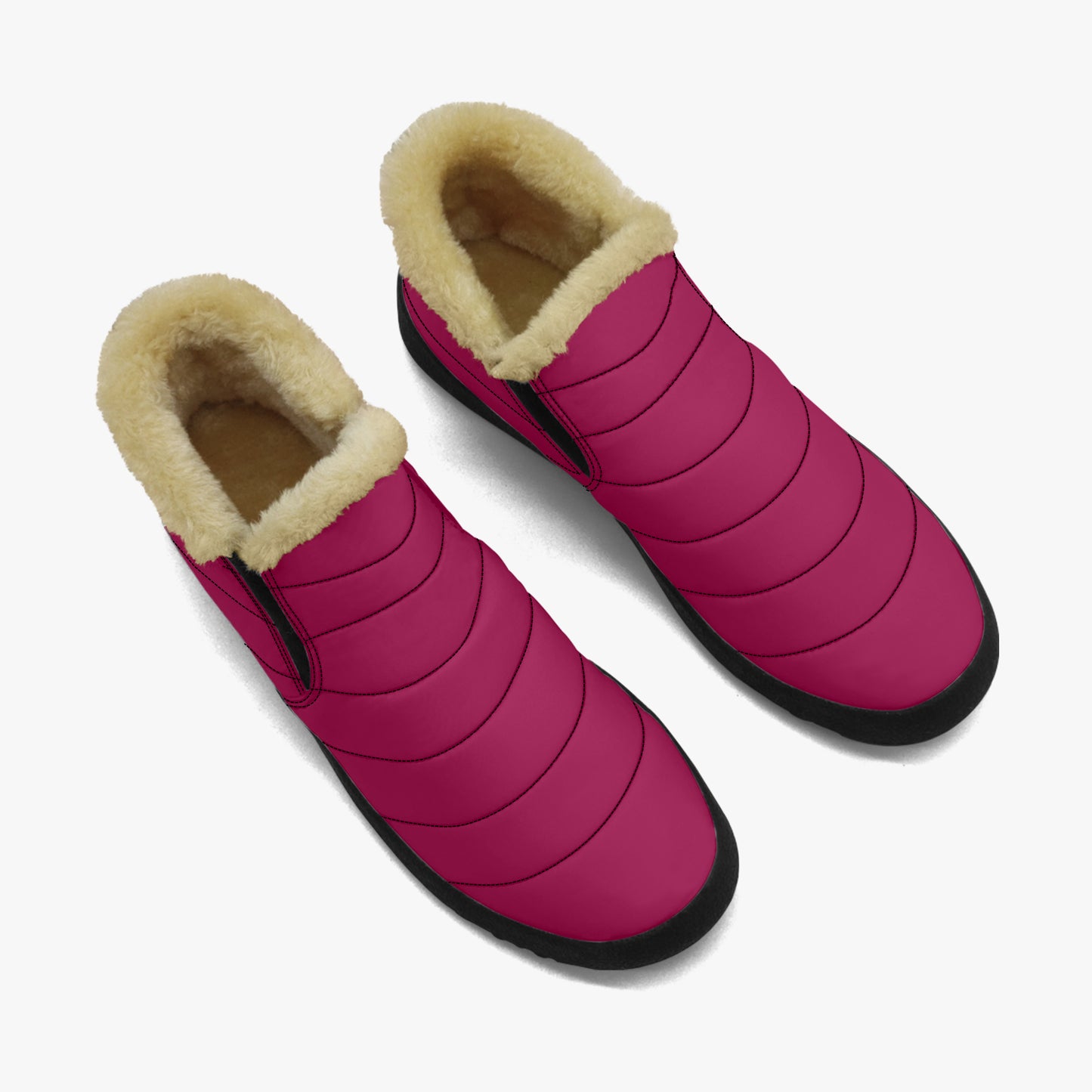 Burgundy Faux Fur Slipper Slipper JLR Design