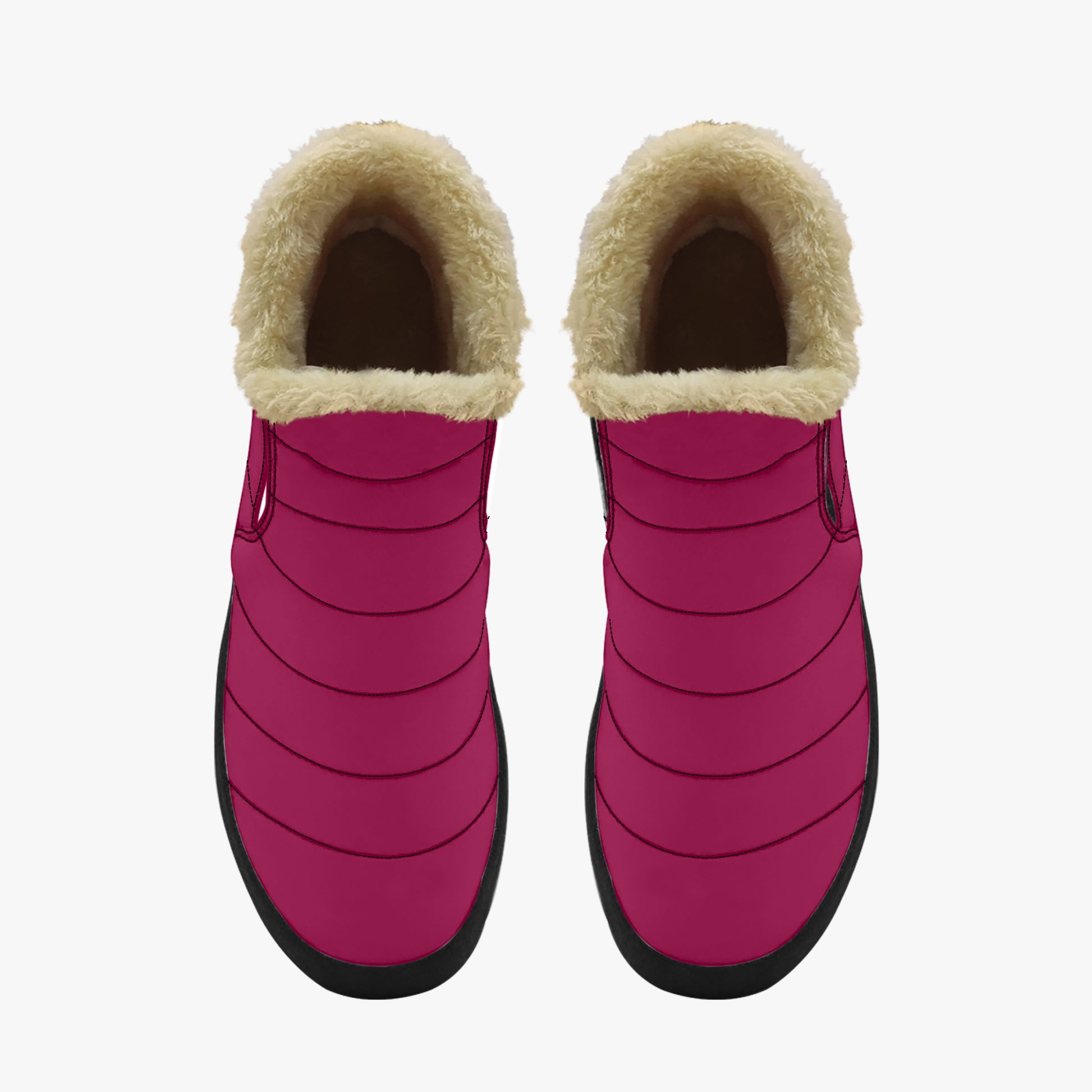 Burgundy Faux Fur Slipper Slipper JLR Design