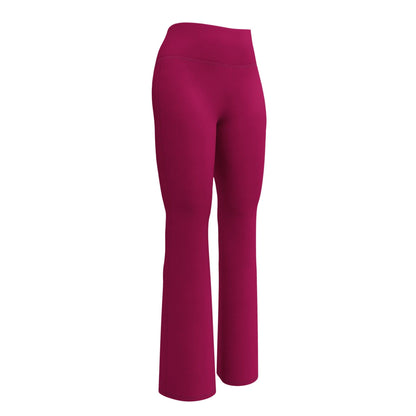 Burgundy High Waist Flare Leggings Flare Leggings 59.99 Burgundy, Flare, High, Leggings, Waist JLR Design