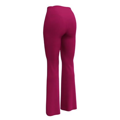 Burgundy High Waist Flare Leggings Flare Leggings 59.99 Burgundy, Flare, High, Leggings, Waist JLR Design