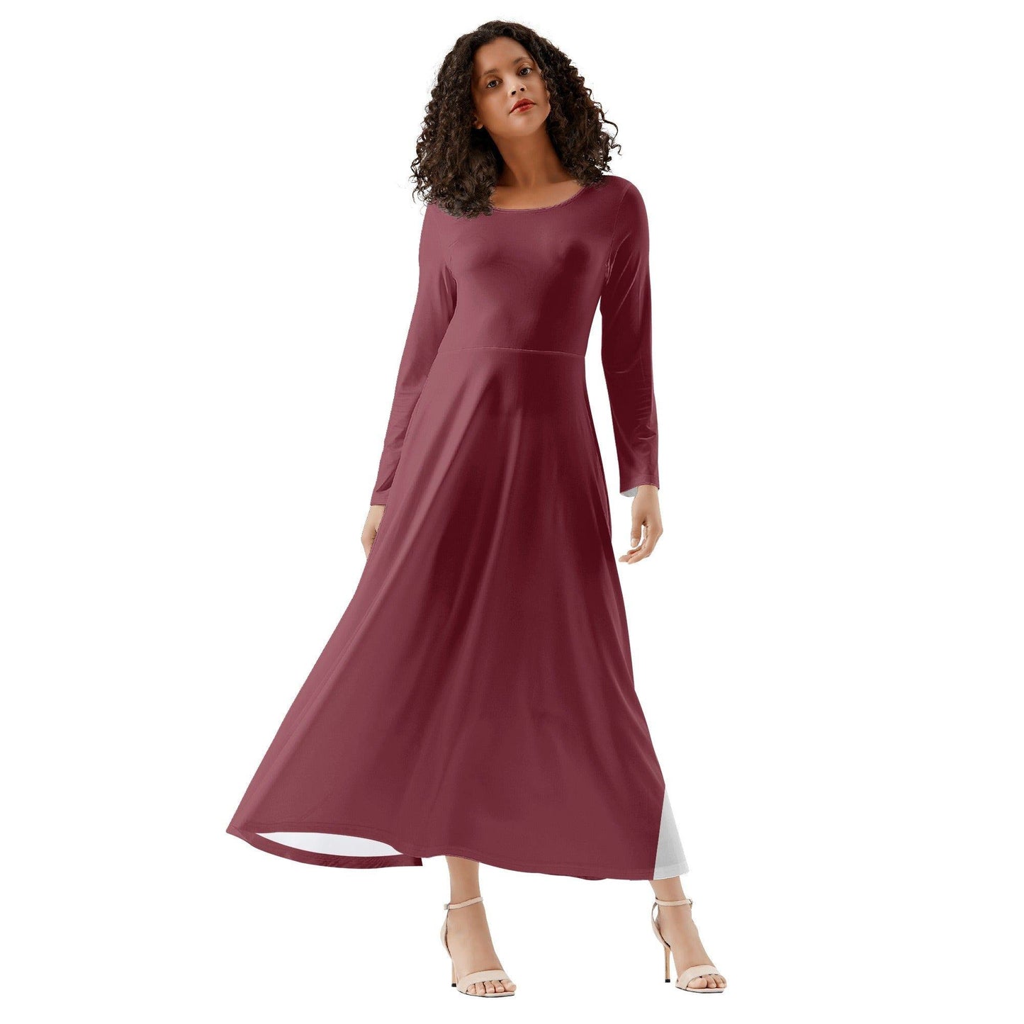 Burgundy Long Sleeve Dress Long Sleeve Dress 59.99 Burgundy, Dress, Long, Sleeve JLR Design