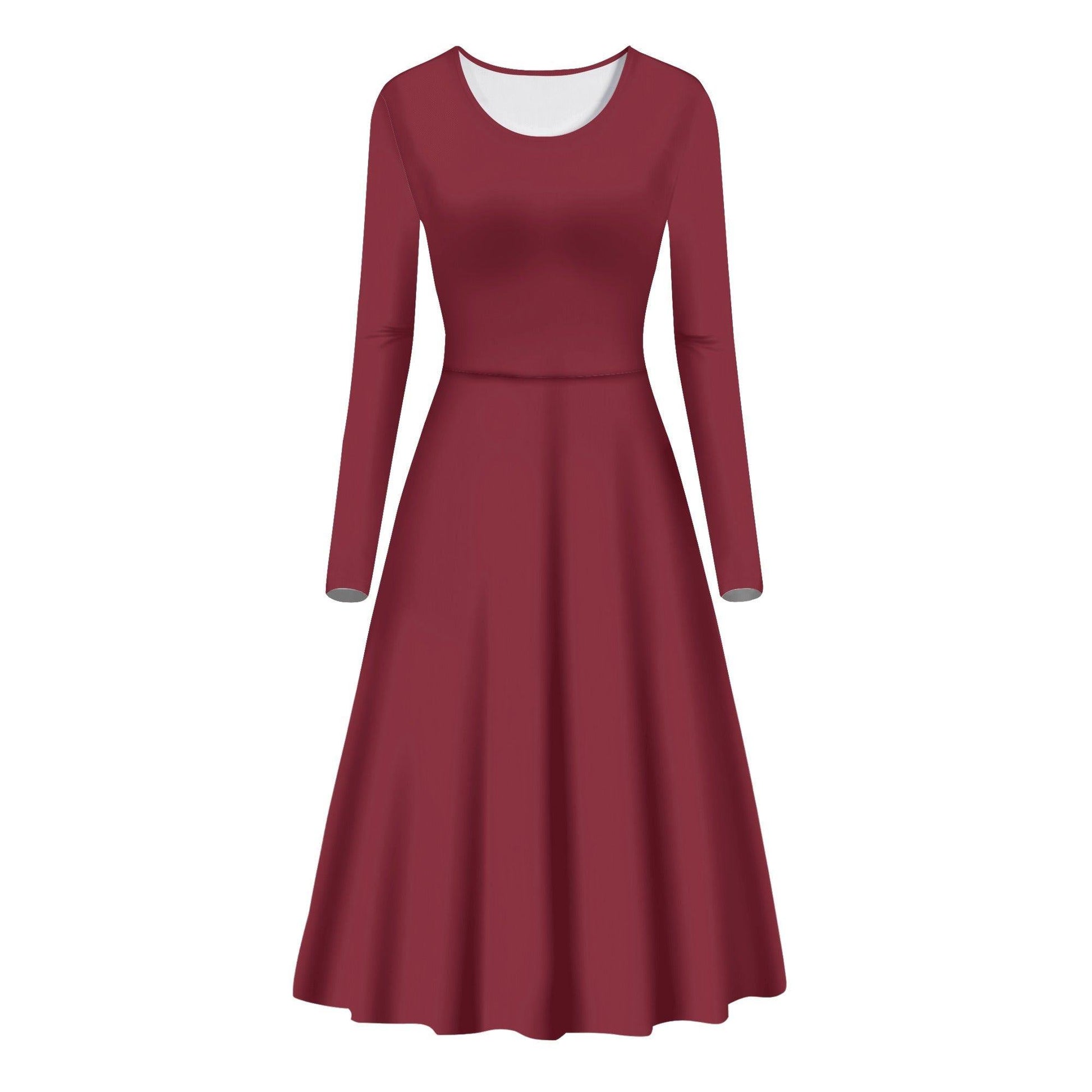 Burgundy Long Sleeve Dress Long Sleeve Dress 59.99 Burgundy, Dress, Long, Sleeve JLR Design