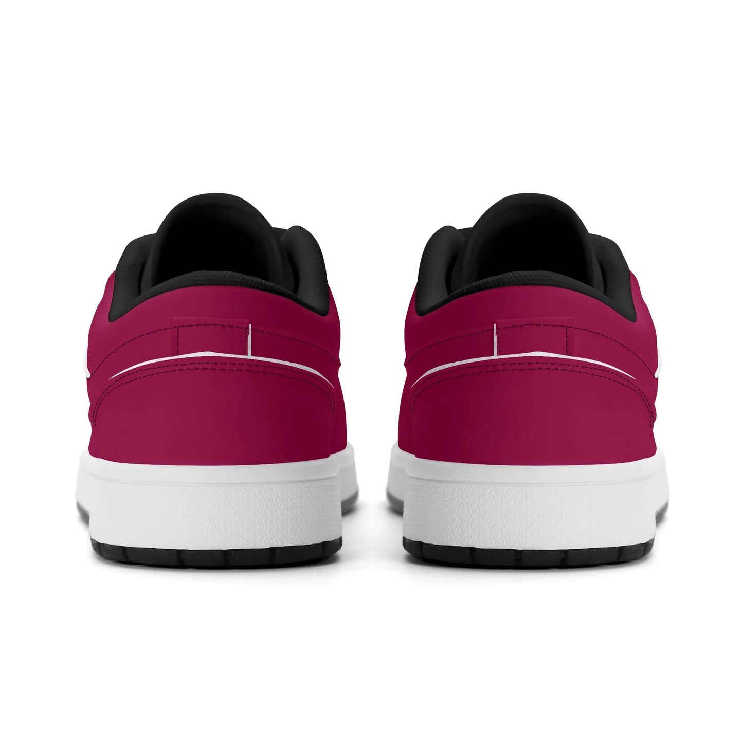 burgundy-low-top-leder-sneaker-fur-damen-sneaker-jlr-design-13316 - JLR Design