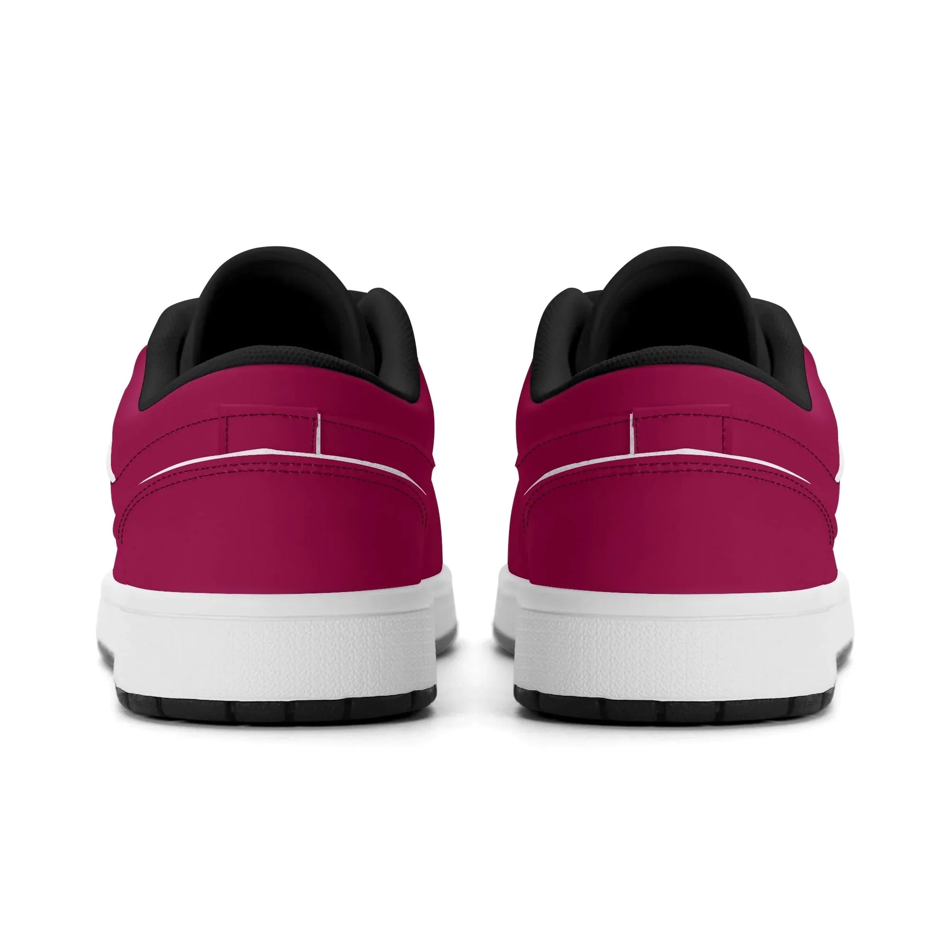 burgundy-low-top-leder-sneaker-fur-damen-sneaker-jlr-design-13316 - JLR Design