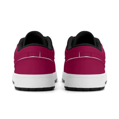 burgundy-low-top-leder-sneaker-fur-damen-sneaker-jlr-design-13316 - JLR Design