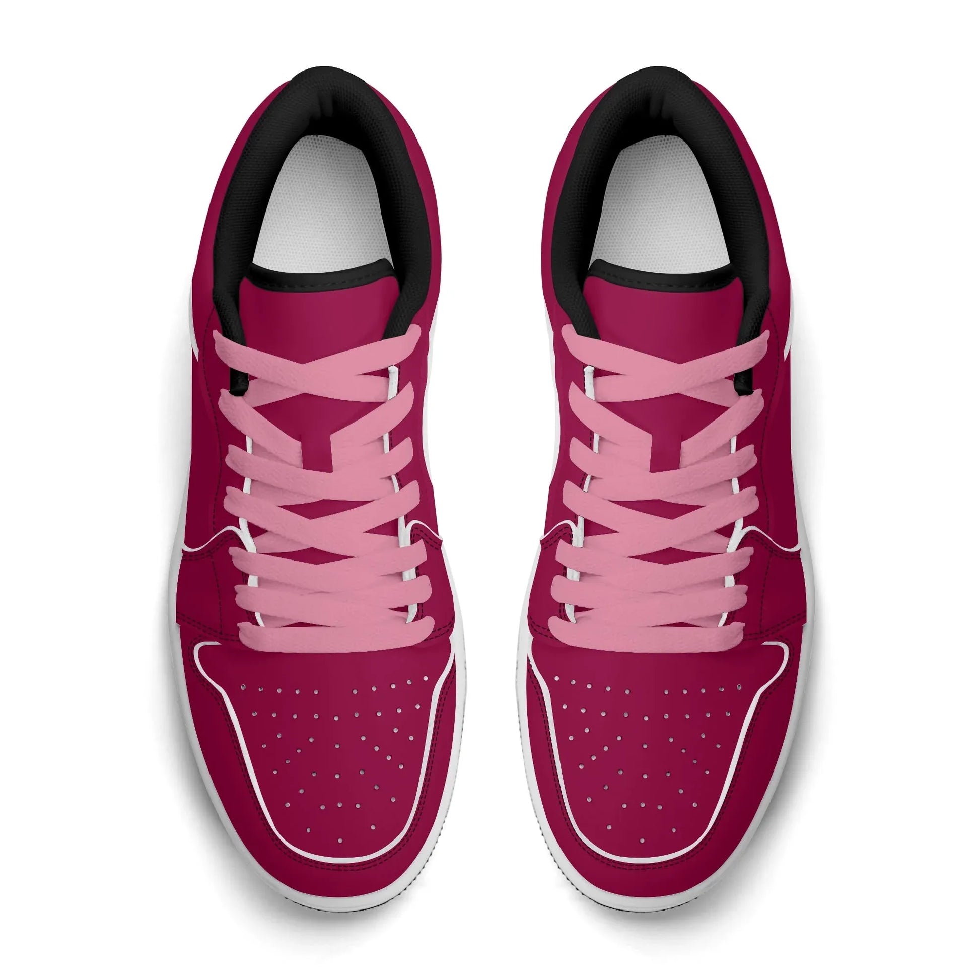 burgundy-low-top-leder-sneaker-fur-damen-sneaker-jlr-design-60764 - JLR Design