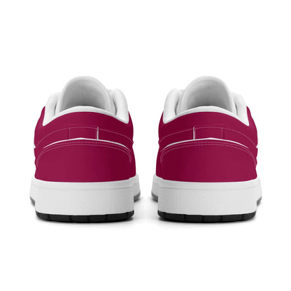 burgundy-low-top-leder-sneaker-fur-damen-sneaker-jlr-design-46671 - JLR Design