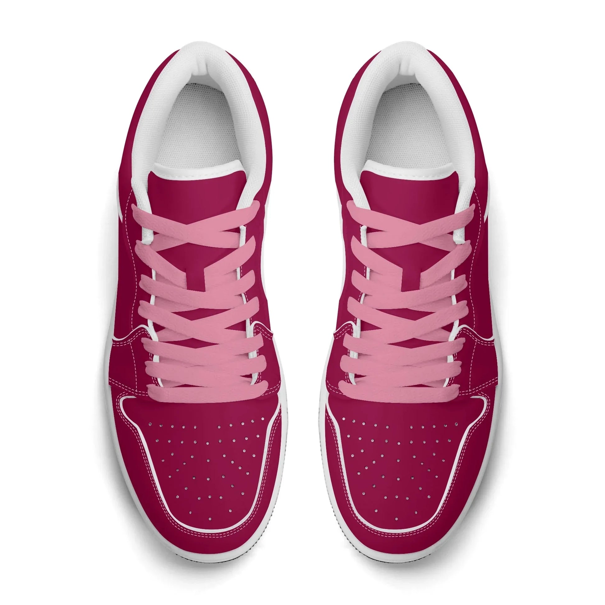 burgundy-low-top-leder-sneaker-fur-herren-sneaker-jlr-design-86313 - JLR Design
