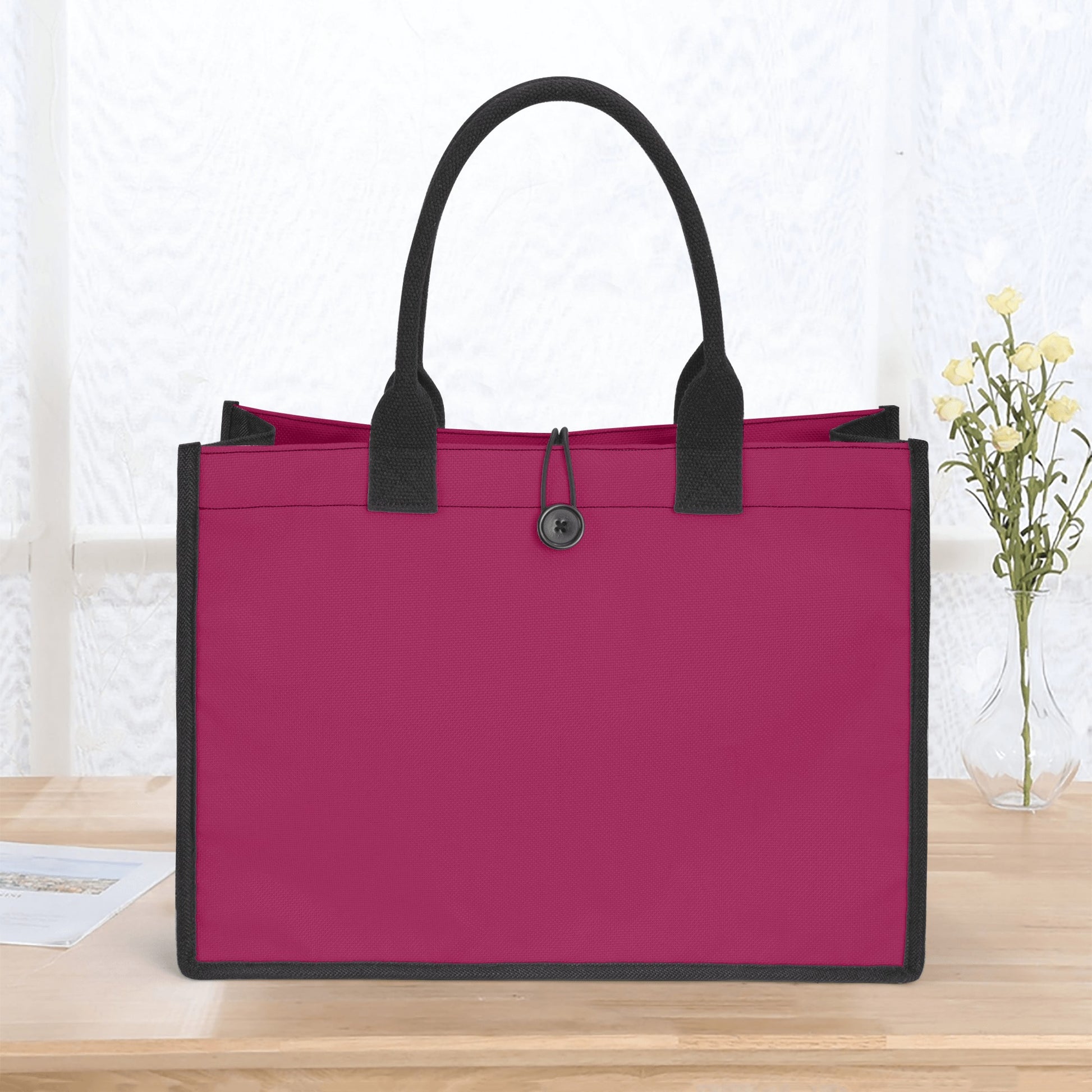 Burgundy Premium Canvas Shopper Tasche Einkaufstasche JLR Design