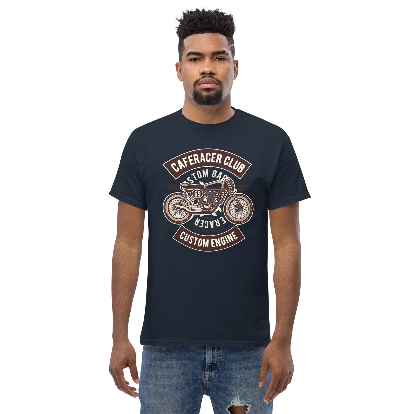 Caferacer Club Herren-T-Shirt T-Shirt 29.99 Caferacer, Club, Herren, T-Shirt JLR Design