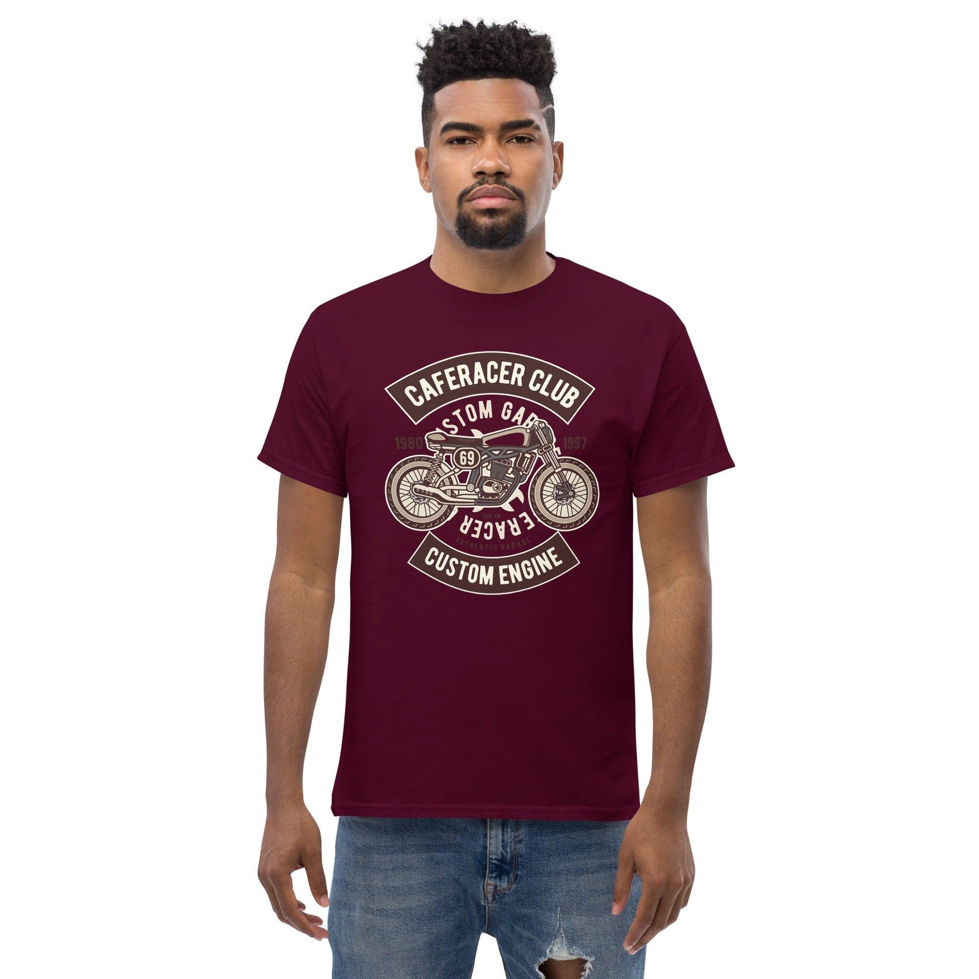 Caferacer Club Herren-T-Shirt T-Shirt 29.99 Caferacer, Club, Herren, T-Shirt JLR Design