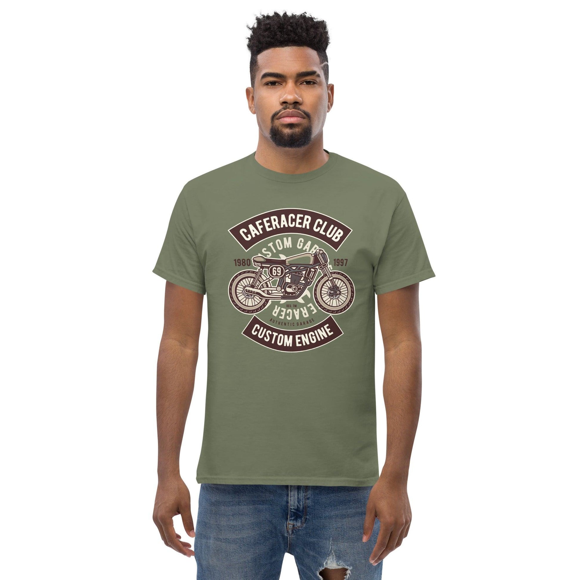 Caferacer Club Herren-T-Shirt T-Shirt 29.99 Caferacer, Club, Herren, T-Shirt JLR Design