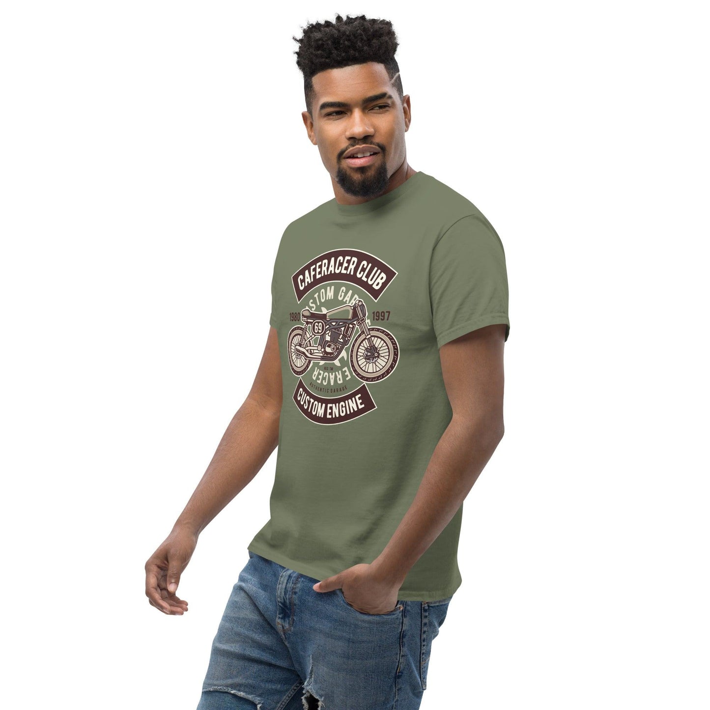 Caferacer Club Herren-T-Shirt T-Shirt 29.99 Caferacer, Club, Herren, T-Shirt JLR Design