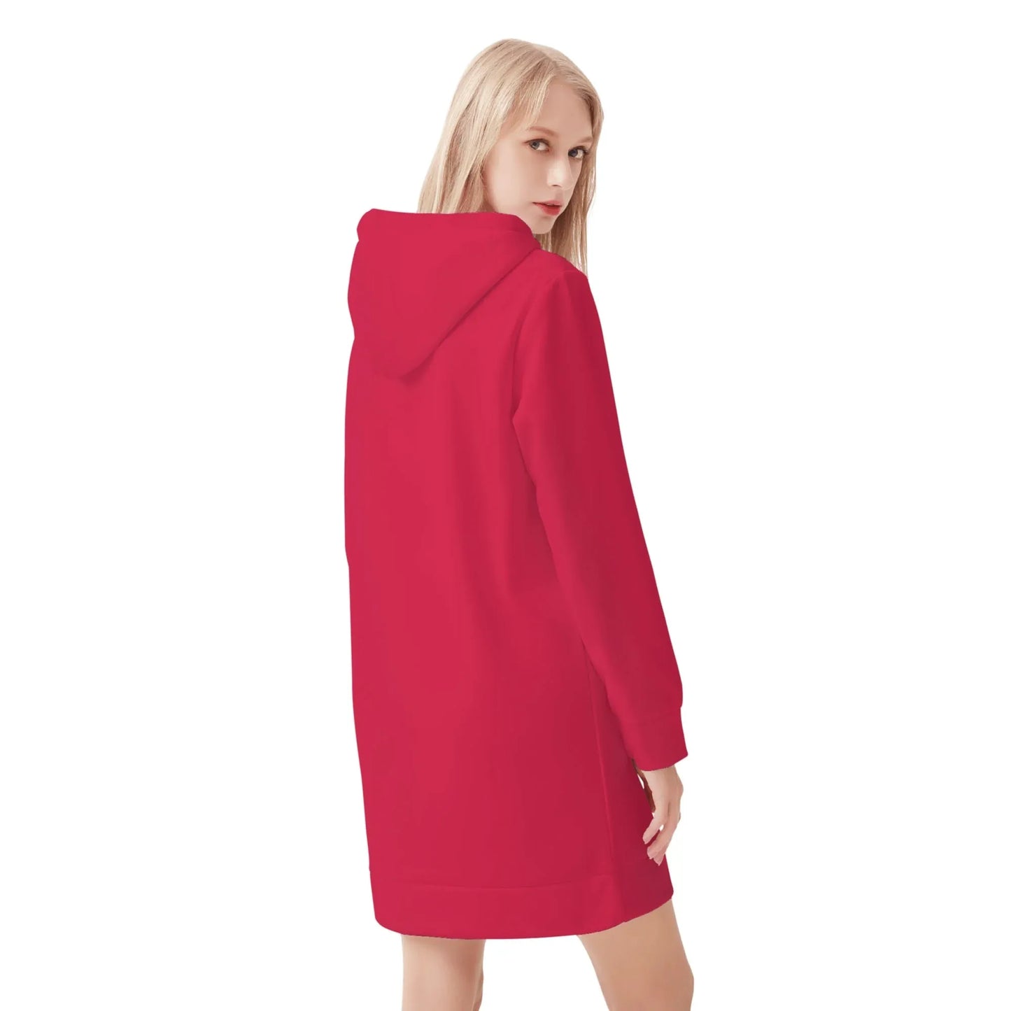 burgundy-velvet-hoodie-dress-hoodiekleid-jlr-design-22874 - JLR Design